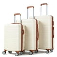 thumbnail image 1 of TROPOW Ensembles de Bagages, Valises à Roulettes, Valise Extensible 3 Pcs, Ensembles de Bagages 3 Pcs avec Roues Pivotantes, Valise à Coque Rigide 3 Pcs (20 Pouces/24 Pouces/28 Pouces), 1 of 7