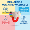 thumbnail image 2 of Wristy Buddy Soft Teething Ring, Elephant Teething Toys & Gloves with Infant Chew Toys, 0-6, 8, 10, 12 Months, 2 of 8