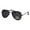 Black, variant on Gravity Shades Black Frame Clear Lens Aviator Sunglass w Micofiber Case