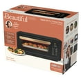 Beautiful Infrared Air Fry Toaster Oven, 9Slice, 1800 W, Black Sesame