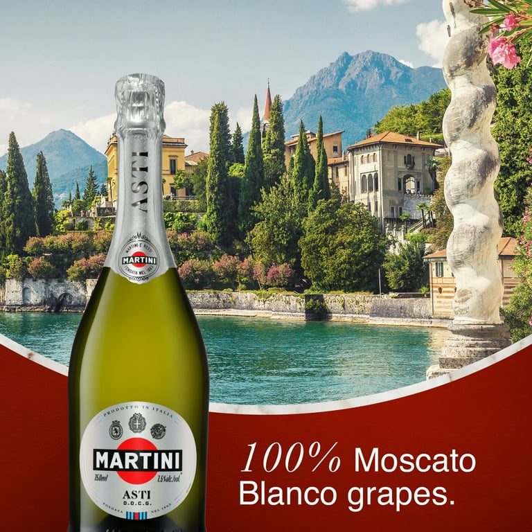 MARTINI & ROSSI Asti Sparkling Wine Italy, 750 ml Bottle, 7.5% ABV