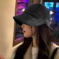 thumbnail image 4 of TELOLY Winter Hats for Women,Wide Brim Winter Hat,Elevated Fashionable Style Appeal Warm Hats for Women,Black, 4 of 7