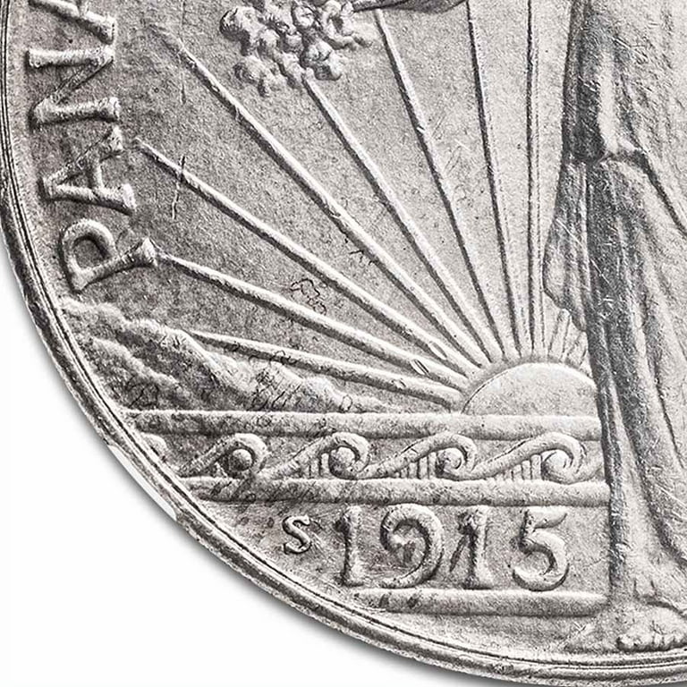 1915-S/S Panama-Pacific Expo Half Dollar BU Details (FS-501
