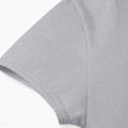 thumbnail image 4 of EGNMCR Children's Spring And Summer Solid Color Short Sleeves Round Neck Pleated T-shirt Top For Kids Children polyester top, 4 of 7