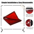thumbnail image 4 of Eastvita 6x6FT Welding Screen with Frame Flame - Resistant PVC Curtain Transparent Safety Panel Lockable Swivel Wheels for Workshop Garage Metalworking (Red), 4 of 7