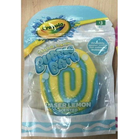 Crayola Yellow Swirl Bubble Bath Bar