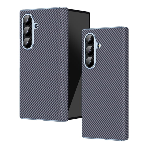 Corliven for Samsung Galaxy Z Fold 6 Case, Shockproof PU Leather Protective Cover with Hard PC Back, Slim Fashion Phone Case, Gray
