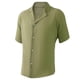 thumbnail image 3 of Camisas De Sport Para Hombre Camisa de lino de algodón con botones de manga corta sólida para hombre (AG, L), 3 of 7