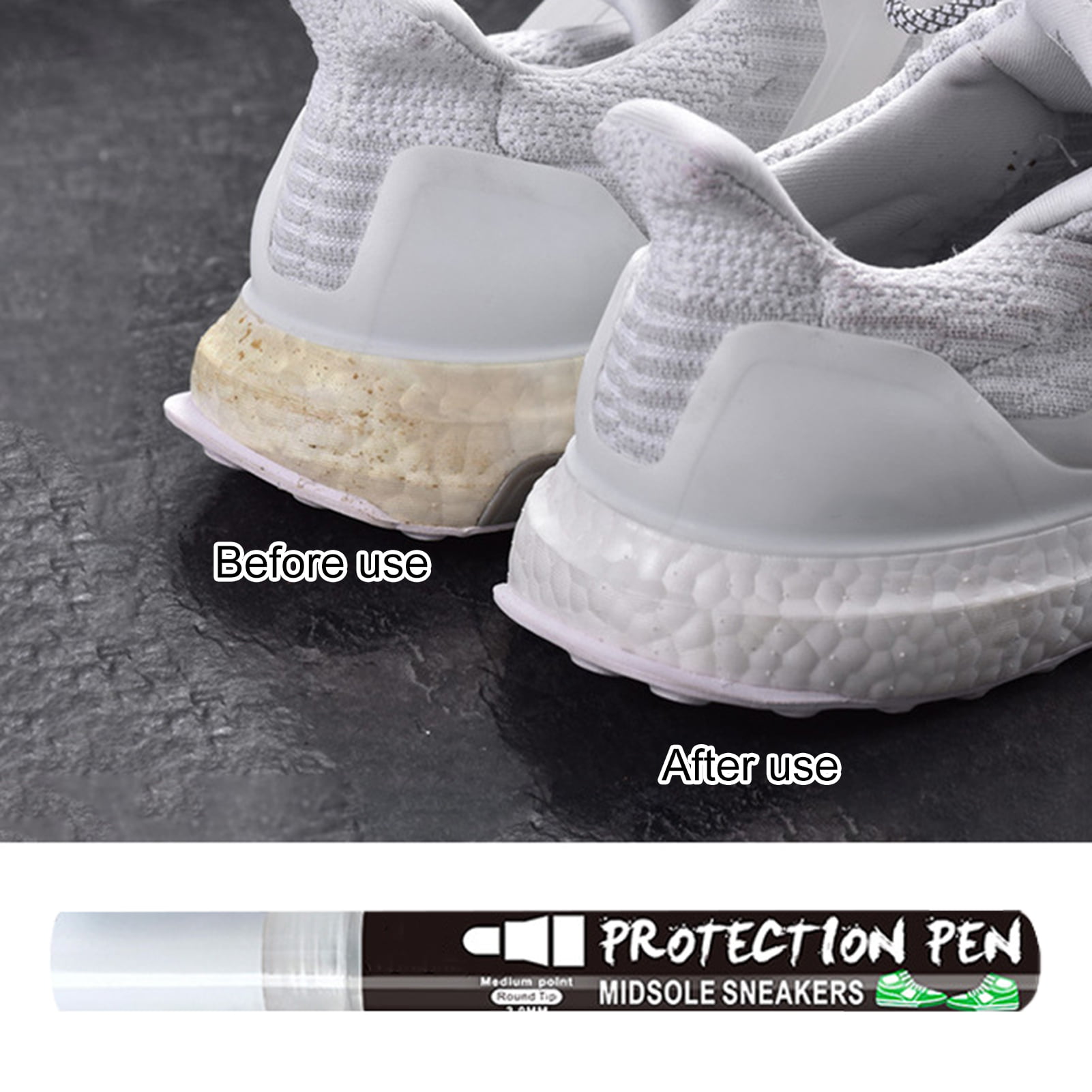 MIDSOLE BOOST PEN FOR SNEAKERS ~ White 10mm Paint Pen - WHITE - Adidas Nike  ✓