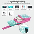 thumbnail image 5 of Switch Bag, Travel Bag Compatible with Nintendo Switch & Switch Lite - Shoulder Bag Travel Case Cute Portable Carrying Backpack for Animal Crossing Games Accessories Console & Dock Charger - Pink, 5 of 7