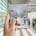 thumbnail image 4 of Hello Winter Boxer Football Snowman Welcome Snowy Morning Travel Passport Wallet Boxers Dog Lover Gifts Idea PU Leather Passport Holder Cover - 01012, 4 of 5