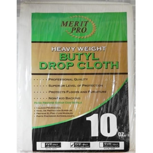 Merit Pro 2085 12 x 15 ft. Heavy Weight Butyl Drop Cloth - 10 oz.