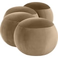 thumbnail image 5 of Meridian Furniture Apollo Beige Velvet Bench, 5 of 11