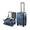 Blue, variant on Carry On Luggage Aluminum Frame Top Opening,Polycarbonate Hardside Trunk Style Suitcase,Blue