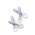 thumbnail image 1 of BabyBjorn Baby Spoon and Fork, 4 Pieces, Powder Blue, 1 of 5
