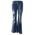 thumbnail image 4 of CaComMARK PI Womens Pants Plus Size Jeans High Waist Loose Stretch Denim Trousers, 4 of 6