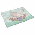 thumbnail image 2 of YUSDECOR Cygne Mignon avec Couronne et Fleurs Conte de Fées Tapis Tapis Décoration de la Maison Tapis de Sol Tapis de Bain 30x18 Pouces, 2 of 3