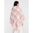 thumbnail image 2 of Time and Tru Women's Plaid Poncho with Clasp, Sizes S/M-L/XL, 2 of 2