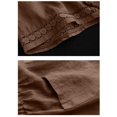 thumbnail image 5 of Linen Shorts For Women，Running Shorts Elastic Waist Shorts Women High Waisted Linen Shorts Women's Board Shorts Gym Shorts Vacation Shorts Comfy Shorts, 5 of 9