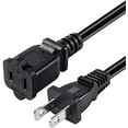 thumbnail image 3 of Toptekits 1' Polarized US Power Cable 2-Prong Male/Female, Black, 3 of 8