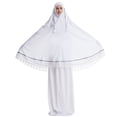thumbnail image 2 of Pounoo Islamic Clothing Batwing Sleeve Hooded Maxi Length Loose Fit Lightweight Abayas Modest Prayer Garment Outfit Gift, 2 of 8