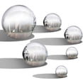 thumbnail image 2 of GadgetVLot 6Pcs Mirror Reflective Garden Balls Stainless Steel 360-Degree Sphere Polished Home Ornament Decor Gazing, 2 of 13