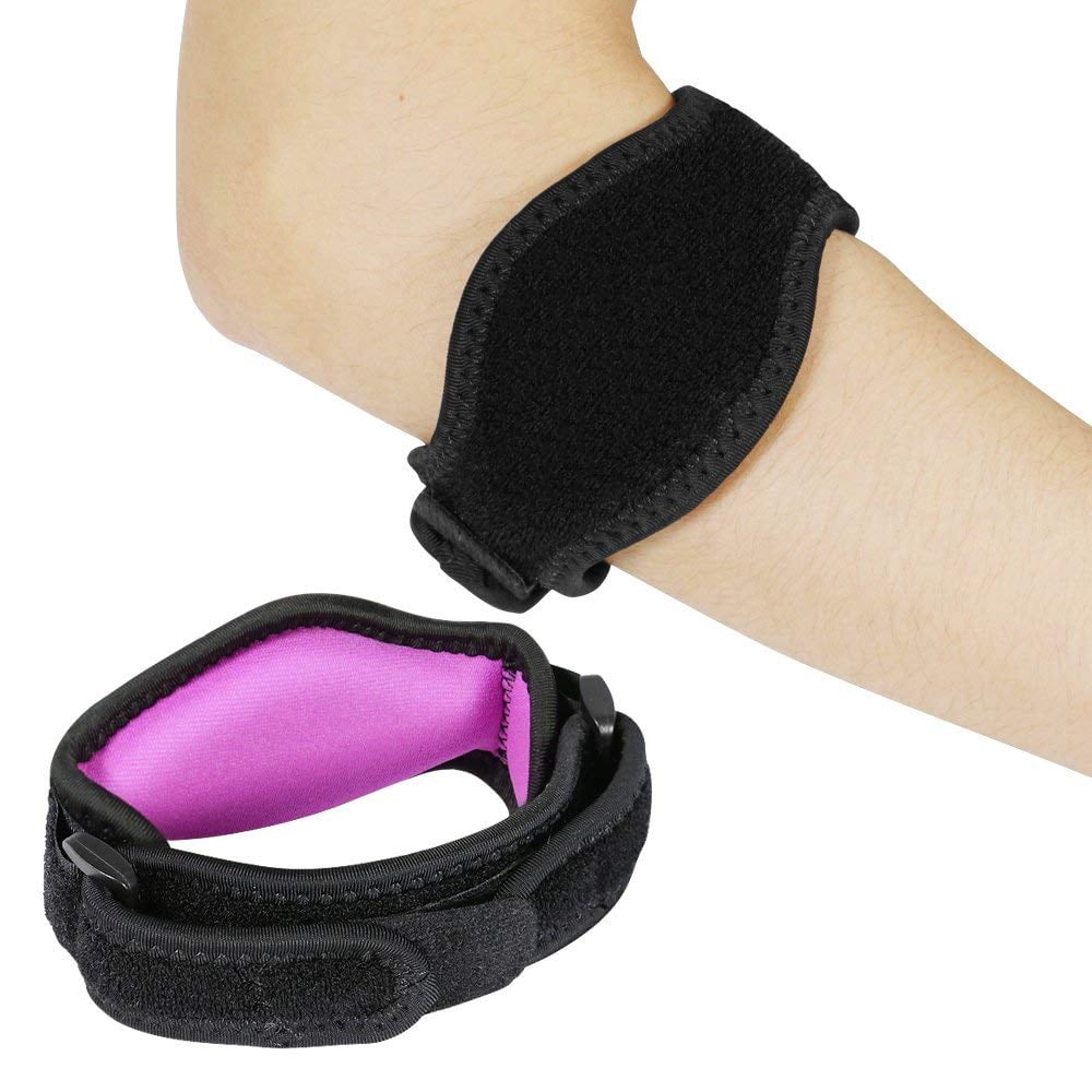 Coolmade [2 Pack] Elbow Brace, Tennis Elbow Brace with Compression Pad for Both Men and Women