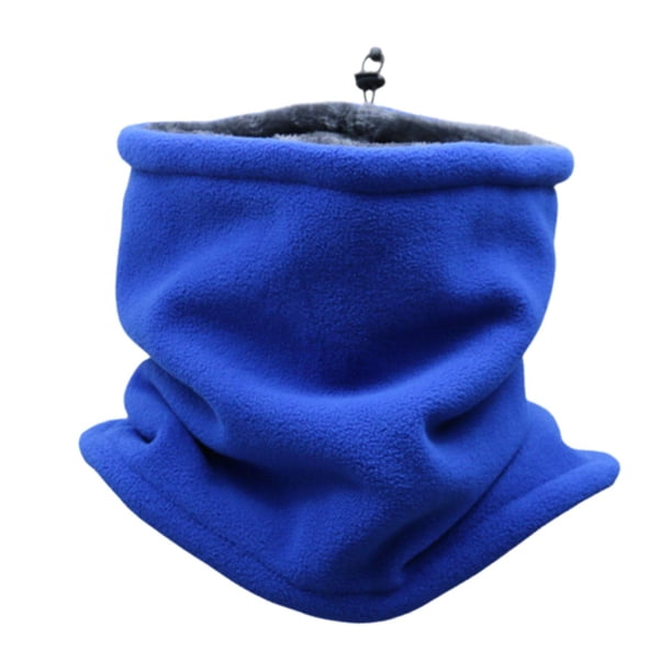 polaina de cuello de invierno,Bufanda calentadora de cuello para hombres y mujeres,Funda de cuello térmica de vellón para invierno,cálida y resistente al viento,Calentador de cuello para Azul