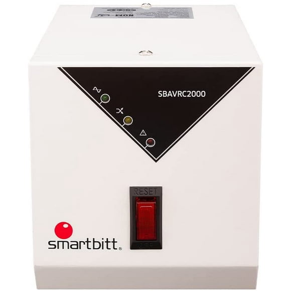 Regulador SMARTBITT SBAVR 2000 - Color blanco, Hogar y Oficina, 2000 VA, 1200 W Smartbitt SBAVR 2000