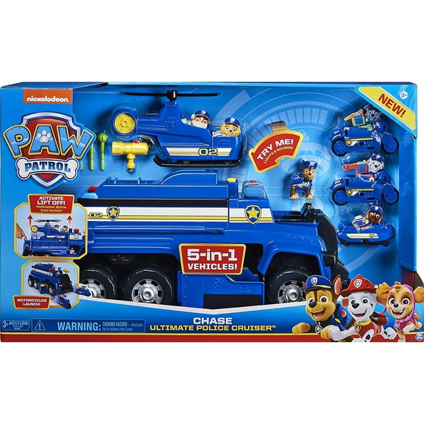 Ultimate Cruiser 5 en 1 Chase Luces y Sonidos Paw Patrol N A Walmart en linea