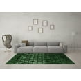 thumbnail image 3 of Ahgly Company Indoor Square Abstract Emerald Green Modern Area Rugs, 8' Square, 3 of 4