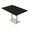 Black Cypress w/Silver Base, variant on Rectangle Bistro Height Meeting Table Double Metal Base 48x72 Bar Table