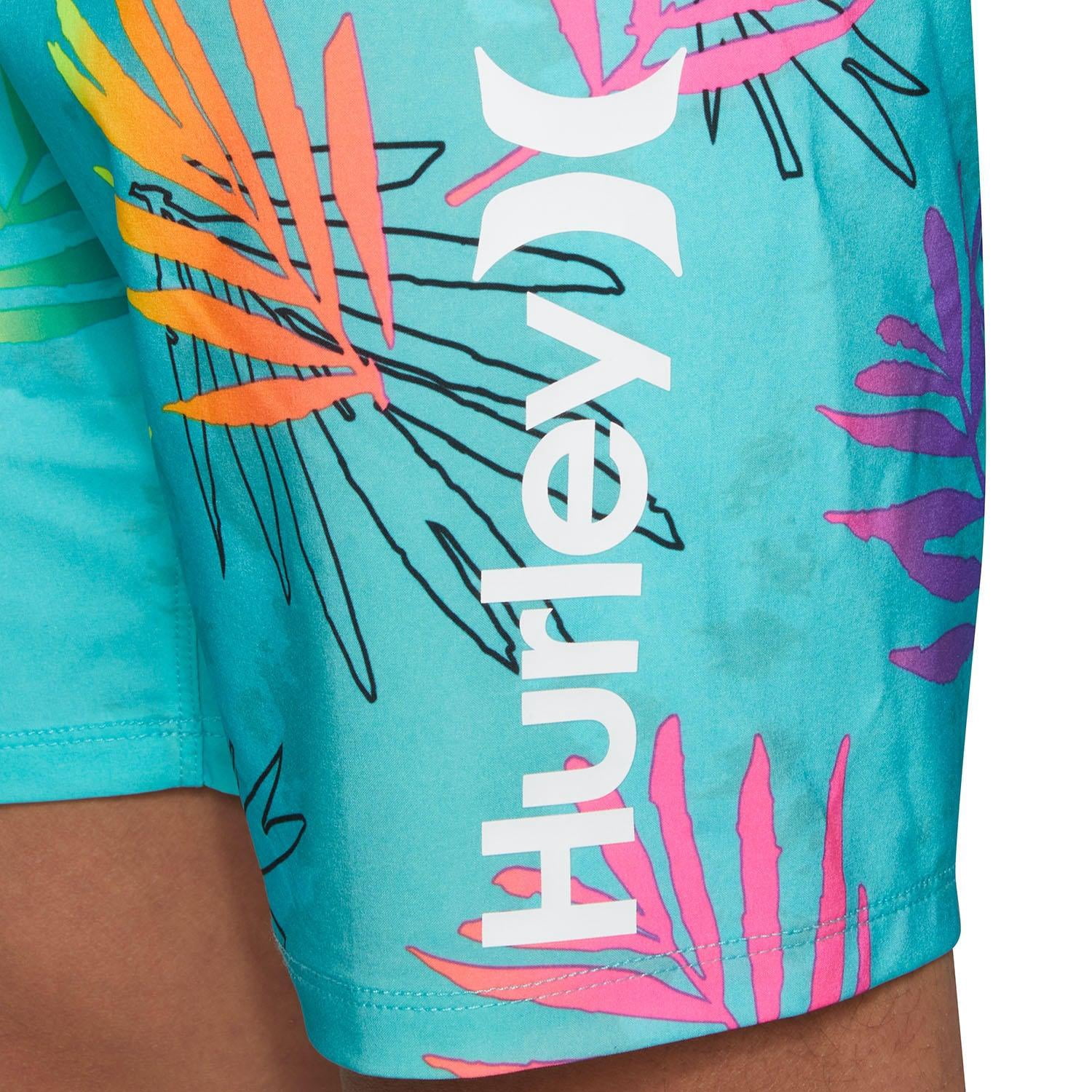 Hurley Jungen-Board Shorts – Schnelltrocknende Badehose Mit Karo-Print Für Surfer
