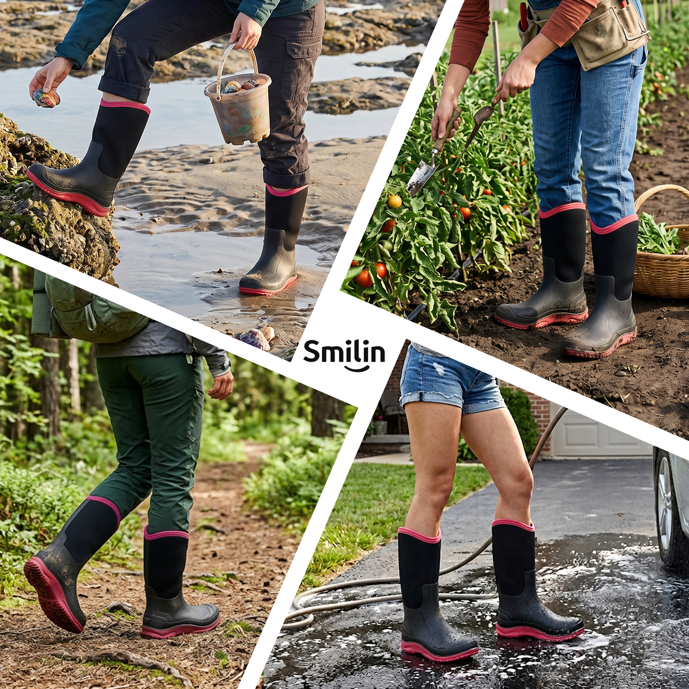 Smilin Women's Waterproof Neoprene Muck Boots photo 8