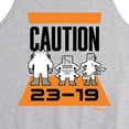 thumbnail image 2 of Monsters Inc. - Caution 2319  - Men's Jersey Tank Top, 2 of 4