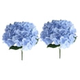 thumbnail image 2 of Ramo de flores de 2 piezas, arreglos florales de hortensias artificiales realistas Azul, 2 of 9