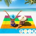 thumbnail image 1 of Famstar Manta de Playa Sobredimensionada 305x274 cm Impermeable y a Prueba de Arena, 1 of 6