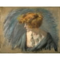 thumbnail image 2 of Alice Pike Barney 24x20 Gold Ornate Framed and Double Matted Museum Art Print Titled - Titian Hair, 2 of 4