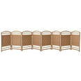 thumbnail image 2 of Red Lantern 2 ft. Short Fiber Weave Folding Screen - Natural - 8 Panels, 2 of 7