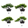 thumbnail image 3 of Injueey Árboles de bonsái artificiales de alta simulación: plantas en macetas de plástico resistentes y duraderas fáciles de cuidar Decoración XB54-C017, 3 of 6