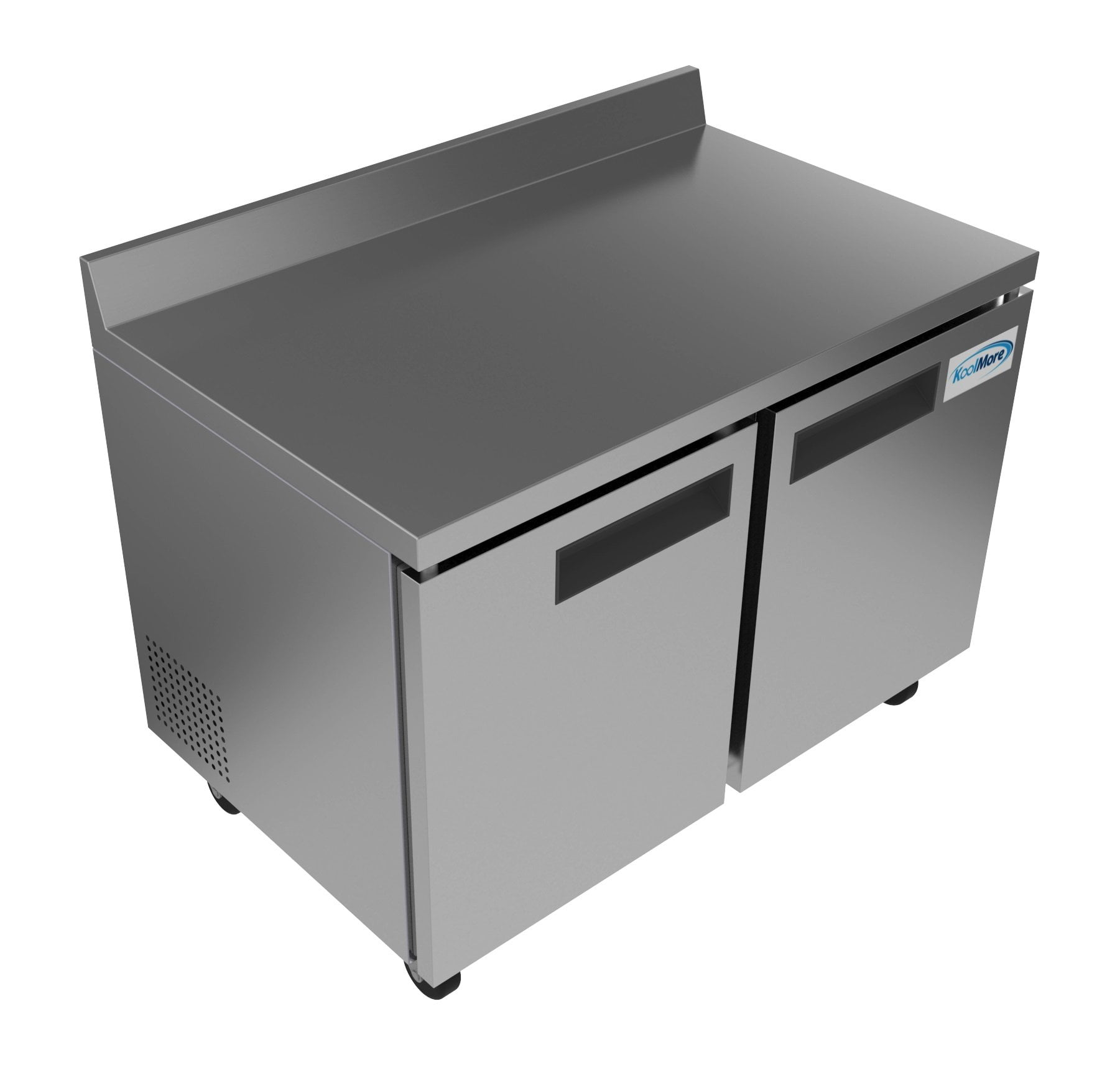 KoolMore 48 in. Commercial Two Door Worktop Refrigerator in Stainless Steel,  12 Cu. ft.