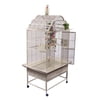A and E Cage Co. 36"x28" Opening Victorian Top Cage - Platinum