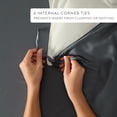 thumbnail image 5 of Comfort Canopy Luxury 100% Rayon From Bamboo Duvet Cover Set with Shams, King/Cal-King, Slate Blue, 5 of 11