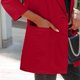 thumbnail image 5 of Puntoco Chaqueta Informal De Cuello Vuelto Sin Capucha Y Manga Larga Con Botones De Color Liso Para Mujer A La Moda, 5 of 9