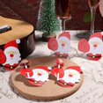 thumbnail image 4 of 100/25 piezas de tarjetas de papel con forma de piruleta de Papá Noel, soporte para envolver dulces navideños, suministros de decoración para fiestas de Año Nuevo, 4 of 5