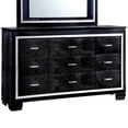 thumbnail image 6 of Furniture of America Rachel Wood 9-Drawer LED Dresser and Mirror in Black, 6 of 6