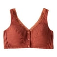 thumbnail image 2 of WBQ Plus Size Comfort Breathable Soft Cup Wireless Front Close Bras For Women, 2 of 6
