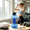 thumbnail image 5 of LEHOZIHEQ Dumbbell Shape Water Bottle, Portable Weight Water Bottles, Dumbbells Travel Cup, Eco-Friendly Cup for Gym, Yoga, Running, Outdoors, Cycling, and Camping, 5 of 7