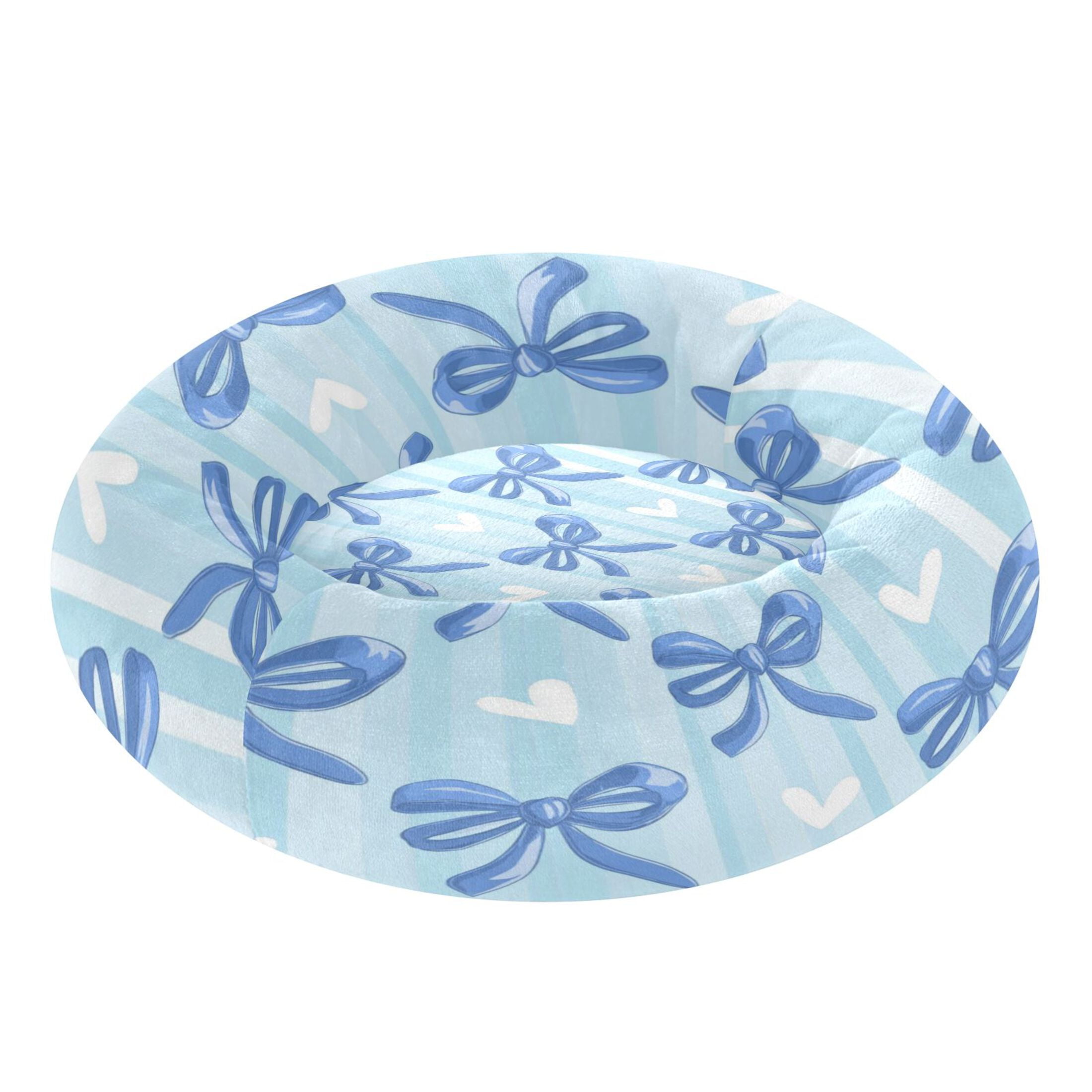 Iauyy Pet Couch Donut Cat Bed for Indoor Cats/Small Dogs Washable & Machine with Non-slip Bottom Calming Cat Furniture, The Feeling Of Lightness (M)