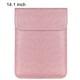 thumbnail image 1 of Funda para computadora portátil Funda impermeable para almacenamiento de PU Funda para computadora portátil Reemplazo para MacBook, Rosa, 14.1 pulgadas Noticed EL5337-09B, 1 of 2